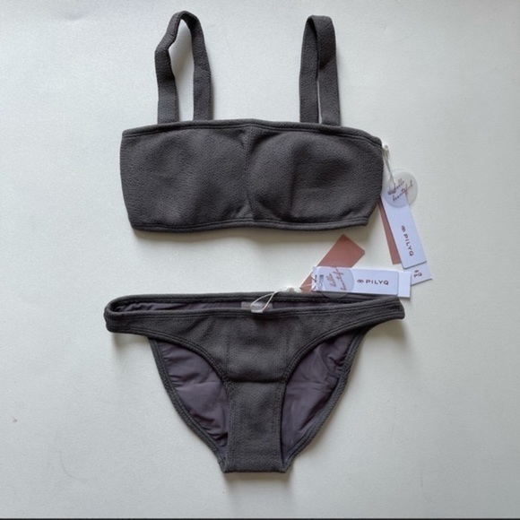 PILYQ SAND REEF LAYLA BRALETTE BIKINI SET - Picture 4 of 13